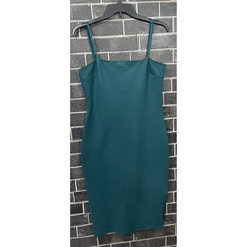 Lulus Paulina Bodycon Dress Size Large Dress Forest Green Lots Of Stretch Lined